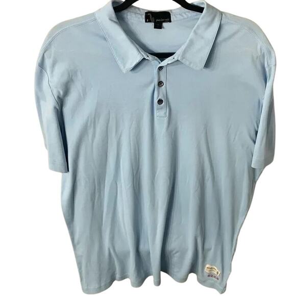 I Am Gentleman (Peace Love World) Blue Short Sleeve Polo Size XL - Picture 1 of 5